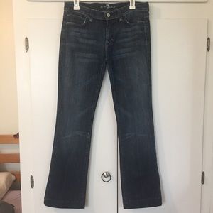 7 for all mankind faded jeans